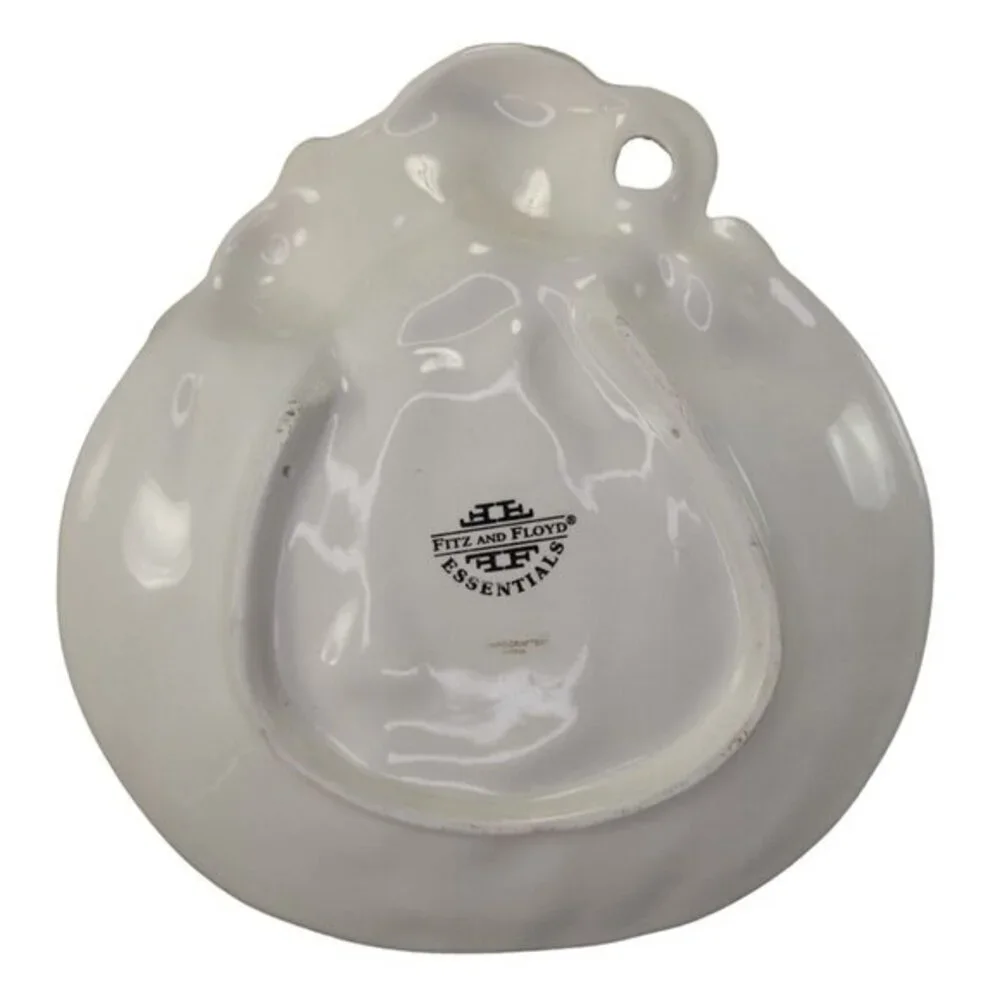 Fitz and Floyd Halloween Snack Plate Cat Jack O Lantern Canape Serving‎ READ